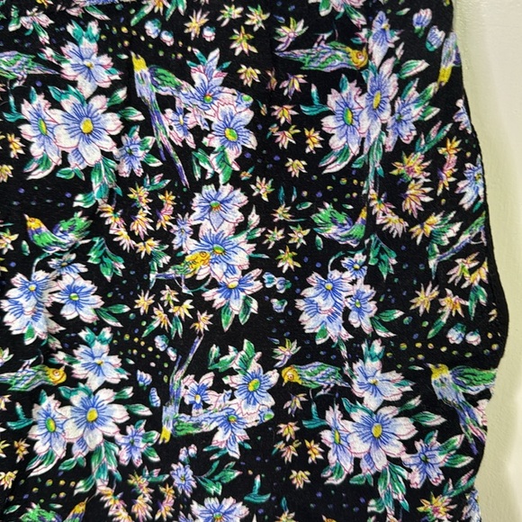 Anthropologie Black and Blue High Waist Shorts - Picture 4 of 6